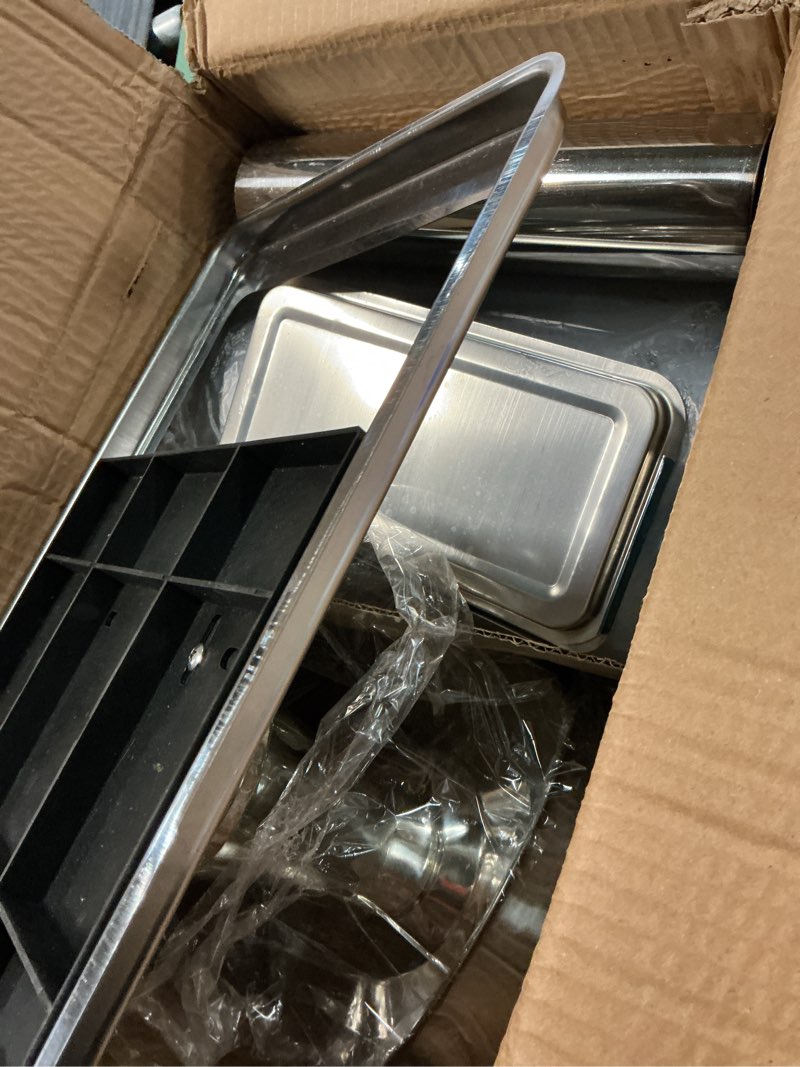 Condition photo showing Good Condition for 2.2 gallon beverage dispenser with stand, drink dispenser for parties, stainless steel juice dispensers with spigot,ice core and tray,cold beverage dispenser for parties, buffet cafeterias, homes