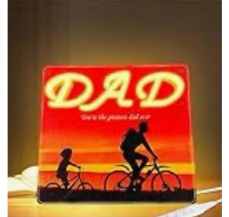 Rnovebodr Father's Birthday Gift Neon Sign RGB Color Changing LED Light | 12.6''*13.78''| USB Powere