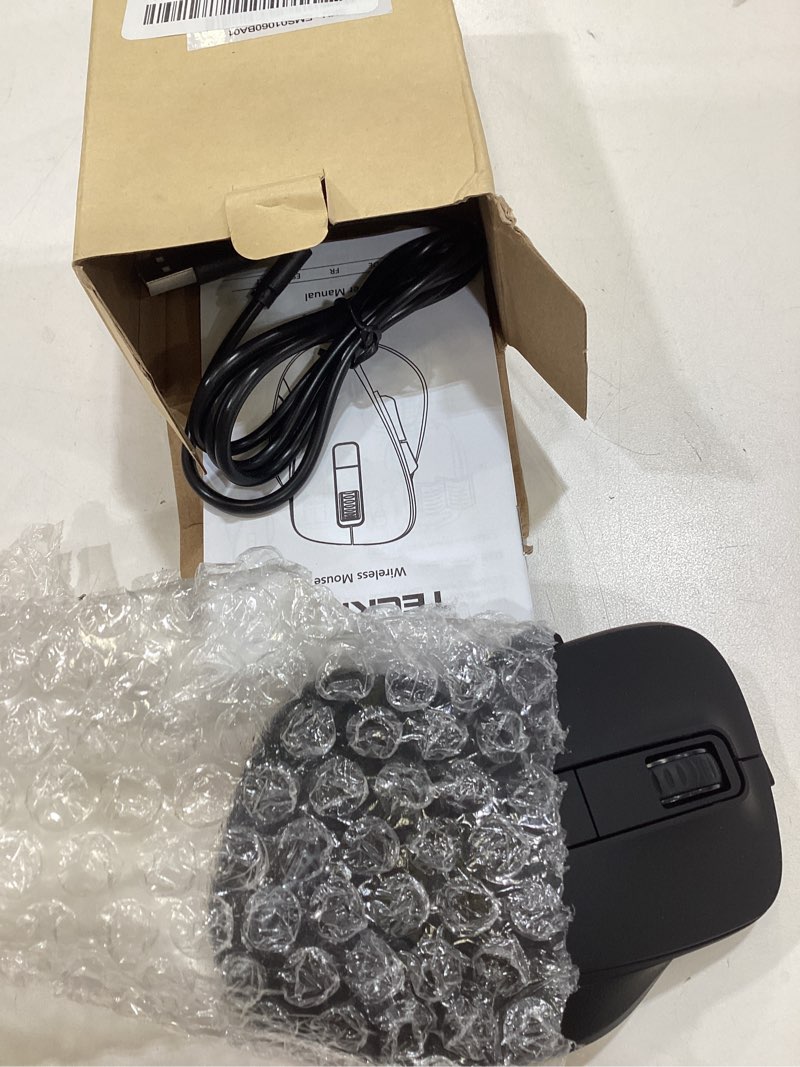 Condition photo showing Good Condition for TECKNET Wireless Mouse, Bluetooth Mouse (BT5.0/3.0 & 2.4G) Rechargeable 4800 DPI Silent Mice, Computer Mice with USB A Receiver,Large Sized Ergo Grips Optical Cordless Mice for Laptop/Mac/PC,Black