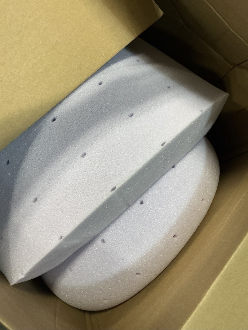 Condition photo showing As Is for Mellow 4 Inch Ventilated Memory Foam Mattress Topper, Soothing Lavender Infusion, CertiPUR-US Certified, Full