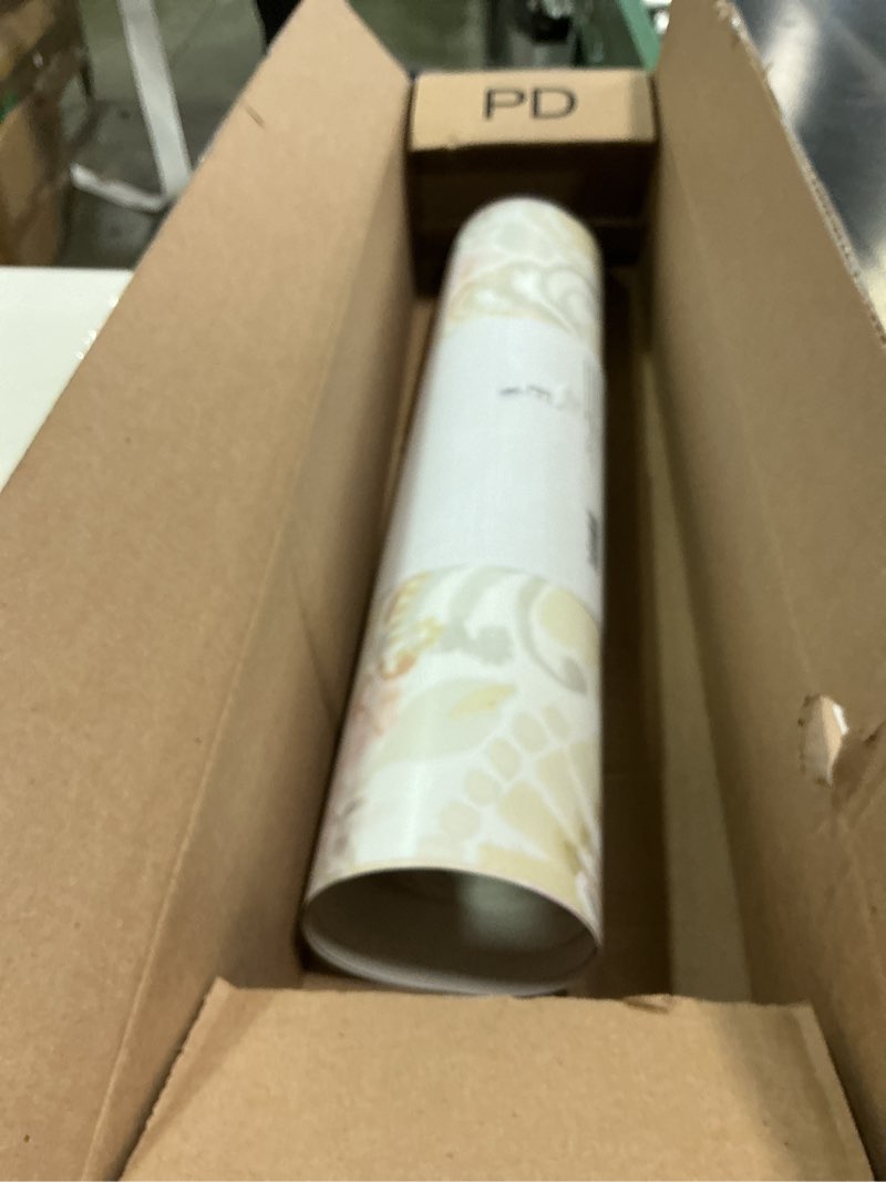 Condition photo showing Good Condition for Tempaper Pink Bohemia Damask Removable Peel and Stick Boho Wallpaper, 20.5 in X 16.5 ft, Made in the