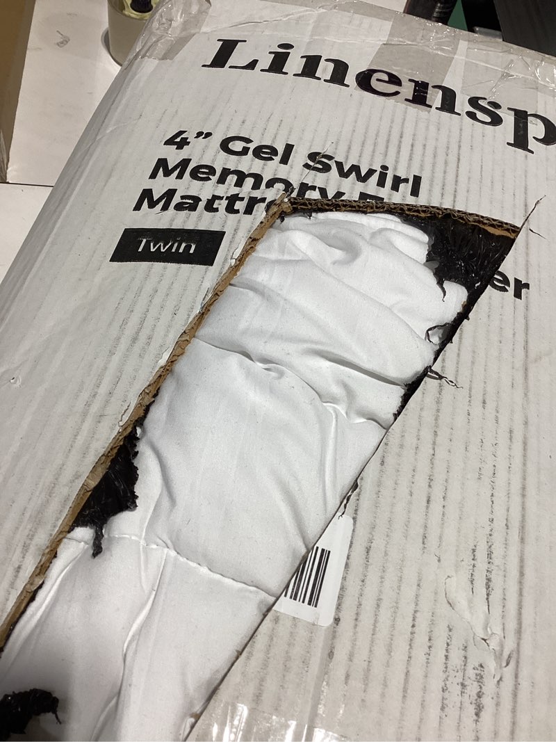 Condition photo showing Good Condition for Linenspa 4 Inch Gel Swirl Memory Foam Topper - Full Full Topper Only