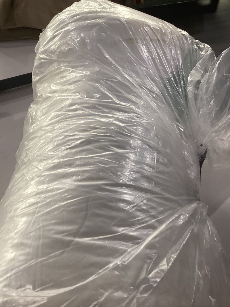 Condition photo showing As Is for litanika white comforter set queen size, 3 pieces lightweight solid bedding comforter set, all season fluffy bed set (90x90in comforter & 2 pillowcases) bright white queen