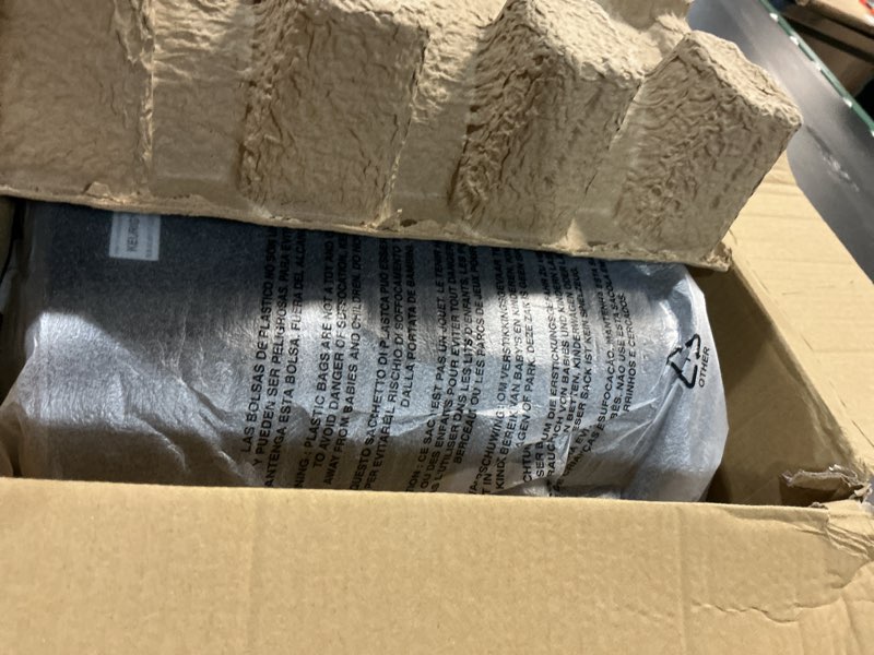 Condition photo showing As Is for keurig k-elite single serve k-cup pod coffee maker, with strength and temperature control, iced coffee capability, 8 to 12oz brew size, programmable, brushed slate