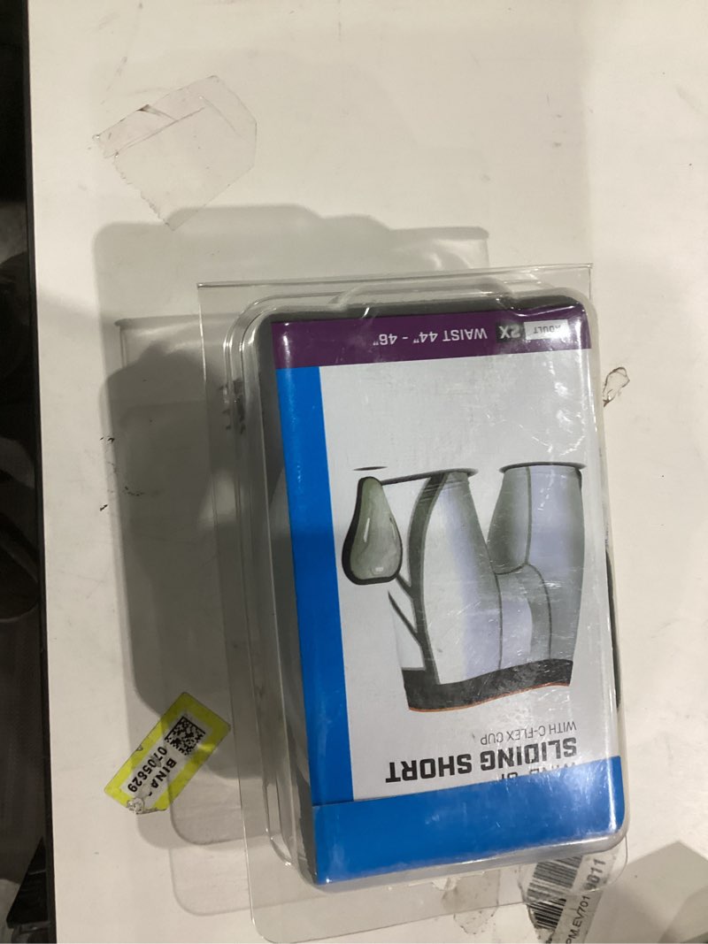 Condition photo showing New/Like New for Champro Unisex-Adult Wind-up Compression Sliding Shorts with CupWind Up Compression Polyester/Spandex Sliding Short w/Cup XX-Large White