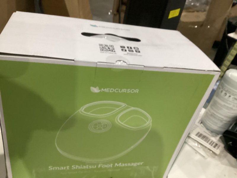 Condition photo showing Good Condition for Medcursor Foot Massager with Heat [2026 Upgraded], Shiatsu Deep Kneading Machine, Multi Air Compression Intensity, Smart APP Mobile Remote Control, Feet Massage for Home and Office Use