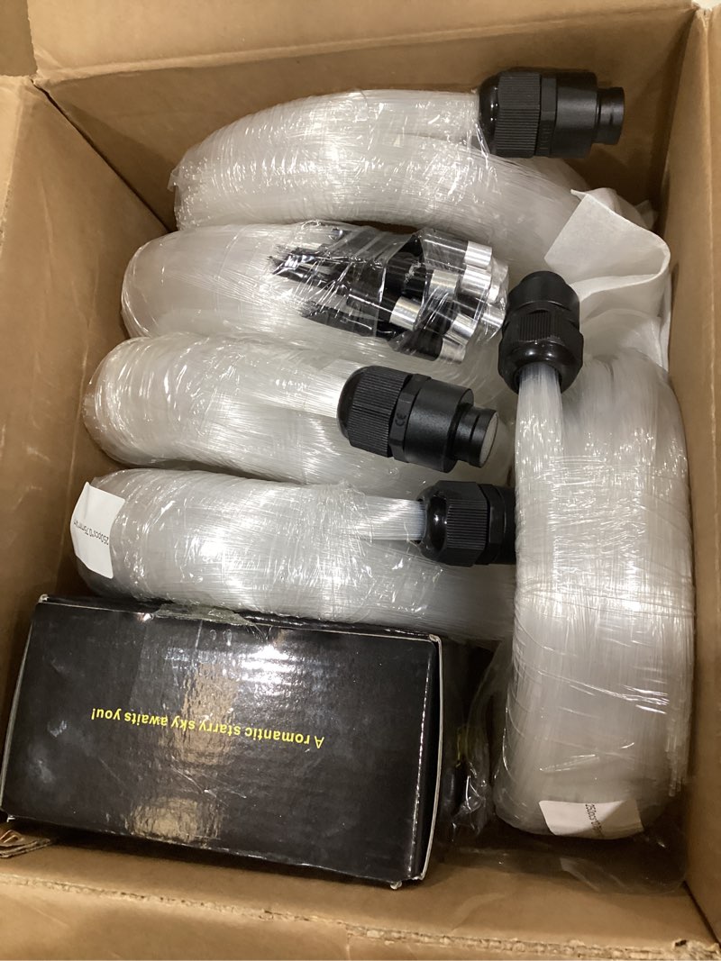 Condition photo showing Good Condition for Car Starlight Headliner Kit, 4 Colors 32W Twinkle & Meteor Fiber Optic Ceiling Lights, 2 in 1 Light Engine 1000pcs*0.03in*13.1ft+240 RGBW Shooting Stars Lights for Car Roof Décor Meteor+1000pcs*0.03in*13.1ft
