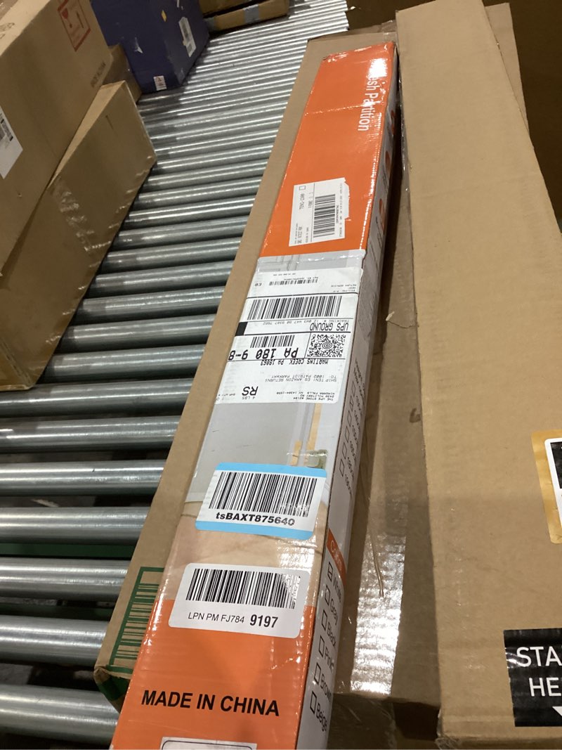 Condition photo showing New/Like New for Retractable Baby Gate with Cat Door 55" Wide Retractable Baby Gate for Stairs Mesh Baby Gate with Pet Door Retractable Dog Gate for The House Retractable Pet Gate with Door Safety Gates for Toddlers White 33" X 55"?With Cat Door ?