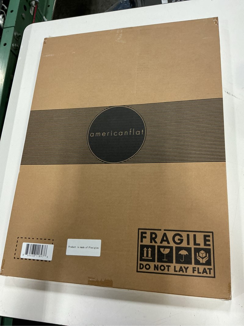 Condition photo showing New/Like New for americanflat 14x20 picture frame with polished plexiglass - signature collection - gallery-style frames made of engineered wood - photo frame for wall display - black 14x20 black
