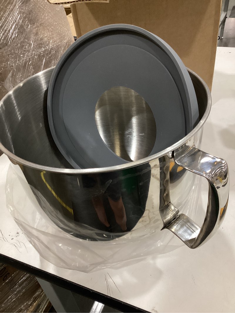 Condition photo showing Good Condition for 6qt stainless steel mixer bowl for kitchenaid stand mixers, kitchen aid mixing bowl for 6qt lift mixer with handle