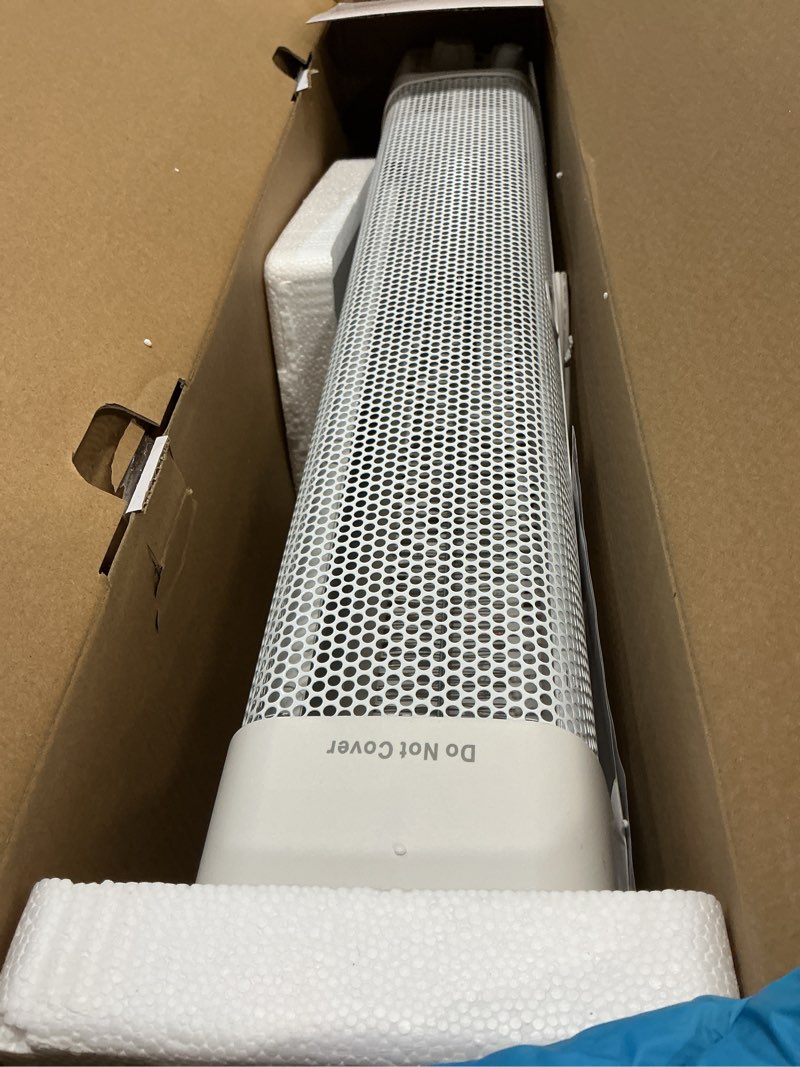 Condition photo showing Good Condition for Comfort Zone 1500W Convection Baseboard Heater with Built-In Thermostat, Overheat & Tip-Over Protection, Dent-Proof Ends, Plug-In Portable, Ideal for Home, Bedroom & Office, White