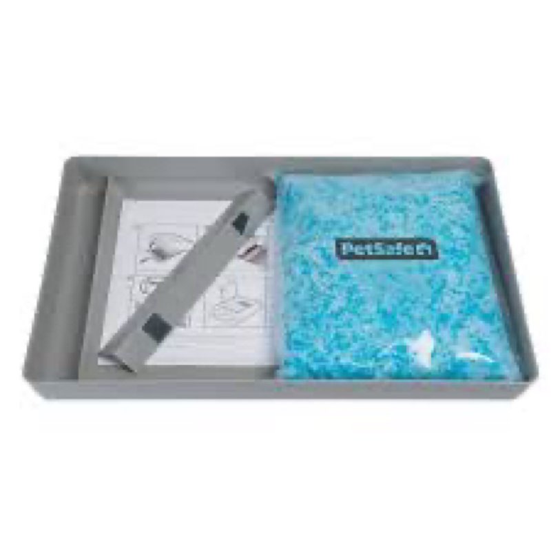 PetSafe ScoopFree Reusable Tray with Crystal Litter - Reduces Waste - Durable Plastic Litter Insert 