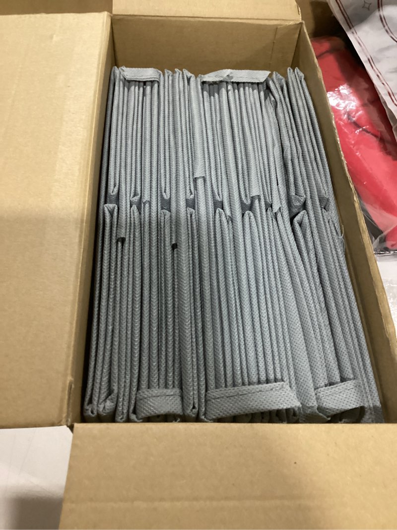 Condition photo showing Good Condition for 9 Pcs11 Inch Fabric Storage Bins Number Cubby Storage Bins with Handles Classroom Book Bins Back to School Supplies Decorations for Office Home Organizer(Grey)