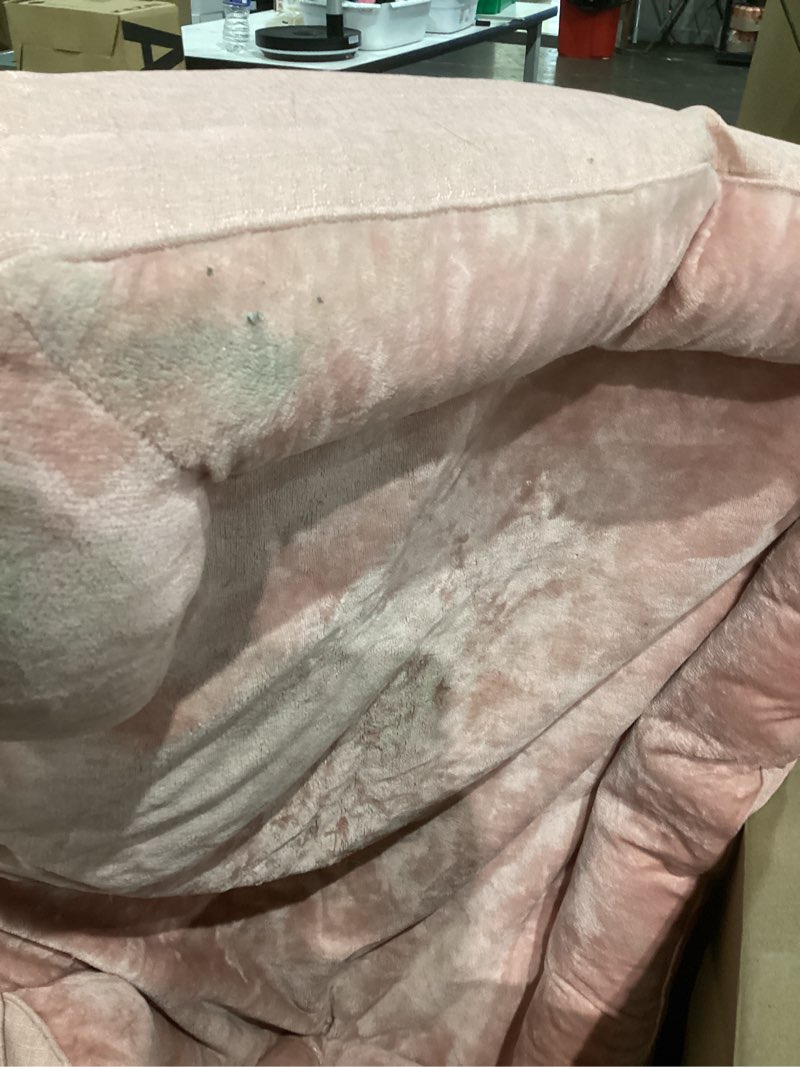 Condition photo showing As Is for EHEYCIGA Orthopedic Dog Beds for Extra Large Dogs, Waterproof Memory Foam XL Pet Bed with Sides, Non-Slip Bottom and Egg-Crate Foam Big Dog Couch Bed with Washable Removable Cover, Dusty Pink 44.0"L x 32.0"W x 6.5"Th Dusty Pink