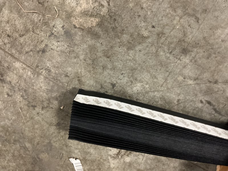 Condition photo showing As Is for changshade 6-pack temporary blackout paper blinds for window, cut to size adhesive paper shades, stick on pleated blinds,no drill easy install,48" w x 72" h,black black 48"w x 72"h
