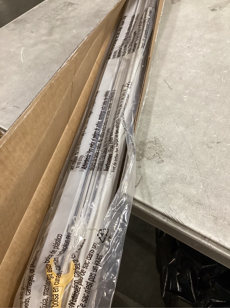 Condition photo showing Good Condition for mini blinds, horizontal window blinds & shades, 44" wx72 h, white | fabublinds 1" vinyl mini blinds no drill no tool easy installation, cordless for kids & pets safety w/ metal top rail