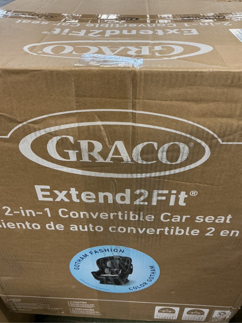 Condition photo showing New/Like New for Graco Extend2Fit Convertible Baby Car Seat, Rear and Forward Facing, Adjustable Extension Panel for Extra Legroom, Gotham 2-in-1 Gotham 2.0