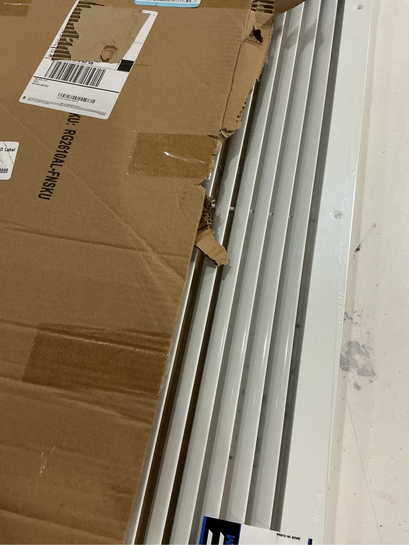 Condition photo showing New/Like New for 26" X 10" Aluminum Return Grille - Easy Air Flow - Linear Bar Grilles [Outer Dimensions: 27.5"w X 11.5"h]
