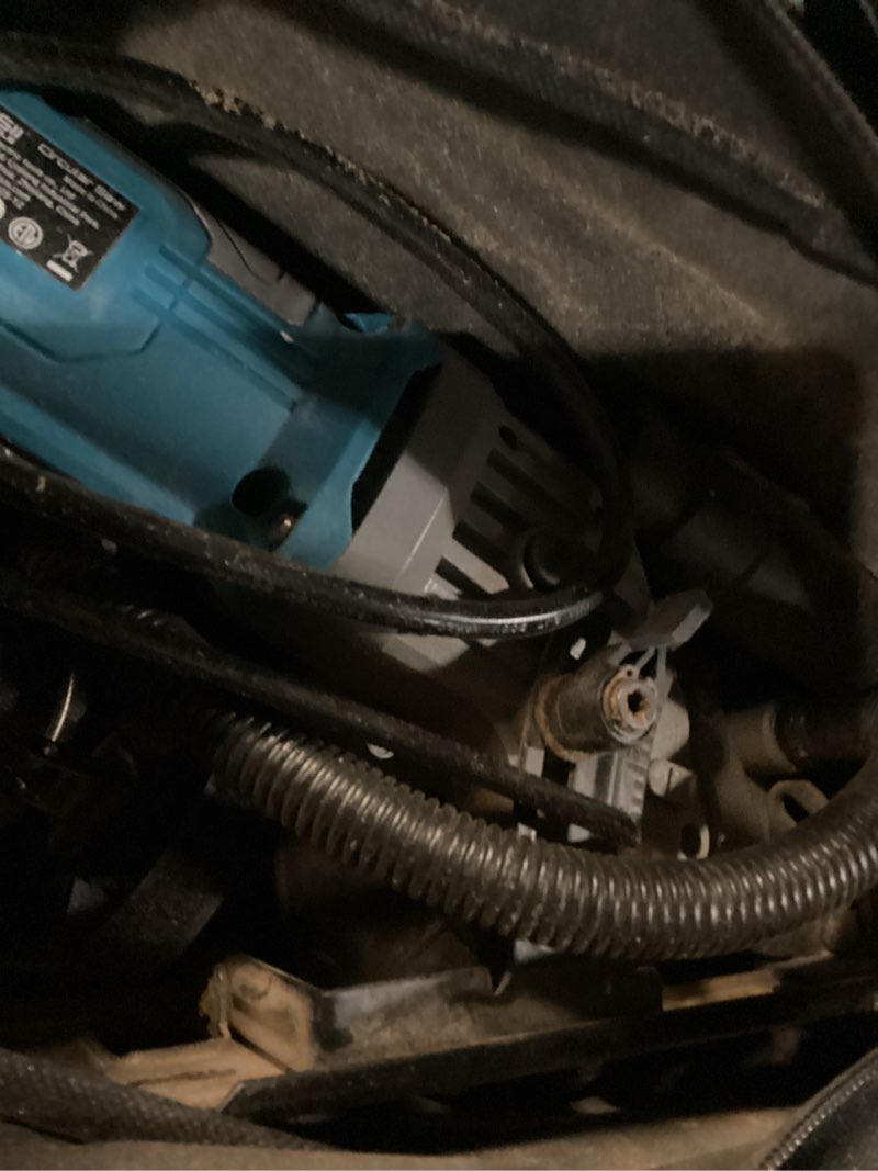 Condition photo showing As Is for seesii mini circular saw with laser guide,4.8a 4000 rpm compact corded circular saw with rip guide,3 blades (4-1/2") for wood,soft metal,tile,plastic cutting,max cut depth 1-11/16"(90°),1-1/8" (45°) 4-1/2" corded