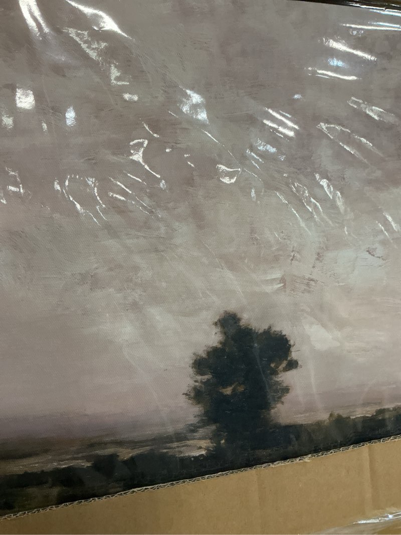 Condition photo showing New/Like New for insimsea framed canvas wall art vintage decor, large wall art, wild field landscape painting prints, cottagecore wall decor for living room, bedroom, bathroom, office decorations, 20"x30" housatonic valley 30"l x 20"w