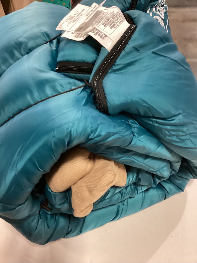 Condition photo showing Good Condition for Coleman Brazos 20/30°F Adult Cool-Weather Sleeping Bag with No-Snag Zipper & Stuff Sack, Machine Washable, Great for Camping, Traveling, Guests, & More PFAS-Free 20°f