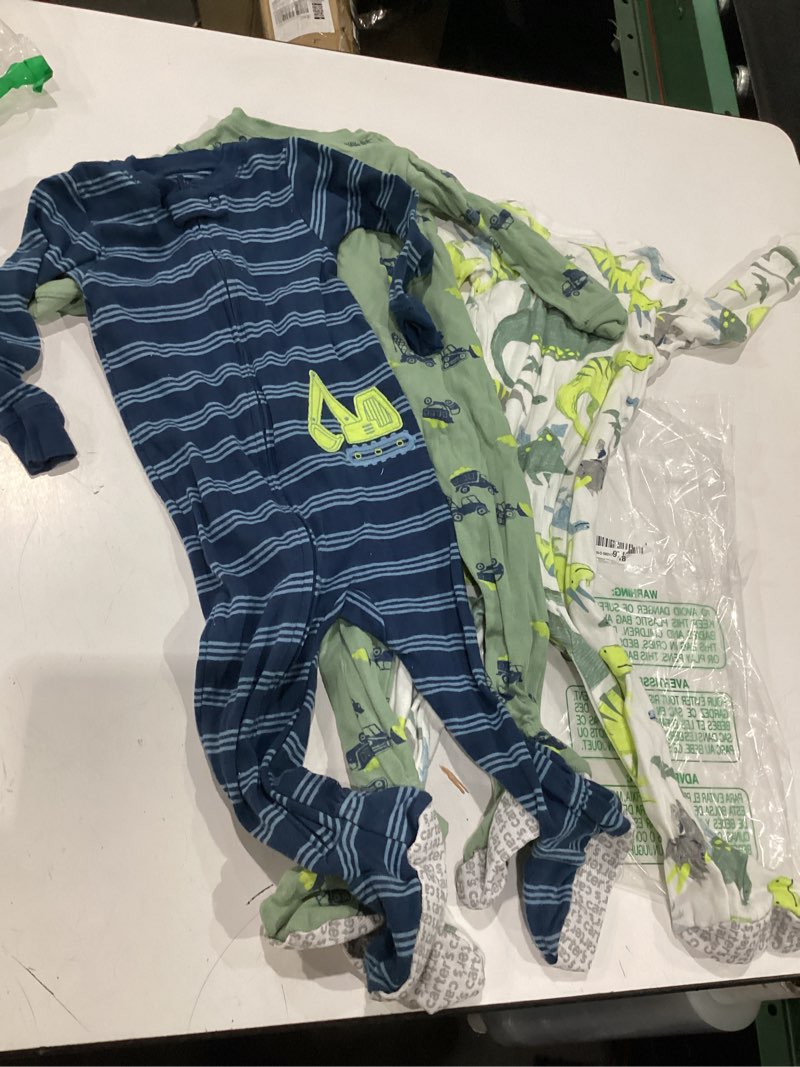 Condition photo showing Good Condition for simple joys by carter's toddlers and baby boys' snug-fit footed cotton pajamas, pack of 3