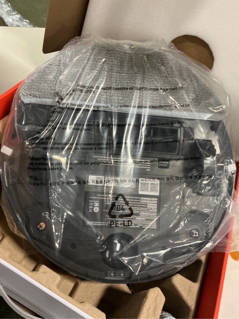 Condition photo showing New/Like New for Robot Vacuum and Mop, 3-in-1 Robotic Vacuums Cleaner with LiDAR Navigation Smart Mapping & Max Strong 6000Pa Suction, Self Emptying Bases for 70 Days-White