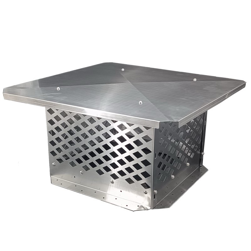 BUYYAH Chimney Cap, Chimney Cover, Bottom Installation Method Adjustable to Fit Outside Existing Cla