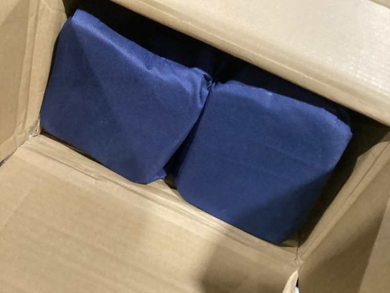 Condition photo showing Good Condition for let's camp folding camping chair oversized heavy duty padded outdoor chair with cup holder storage and cooler bag, 450 lbs weight capacity, thicken 600d oxford,2 pack twin pack navy blue