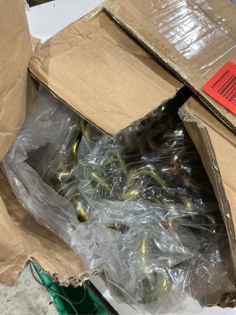 Condition photo showing Good Condition for g80 transport binder chain 1/2 inch x 16 foot safety/binder chain with clevis grab hooks 12,000 lbs safe working load logging chain for transporting towing tie down binding equipment 1/2 inch x 16ft