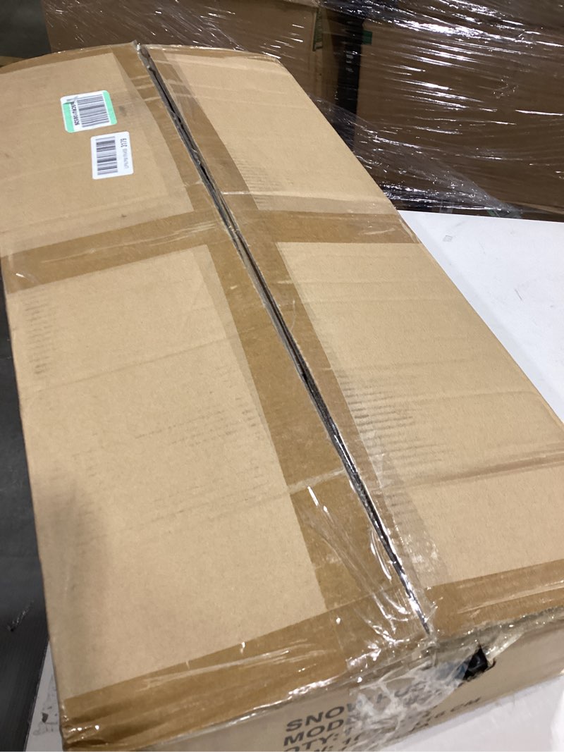 snow shovel with wheels,29" snow removal tool with metal blade,snow plow with adjustable handle and 