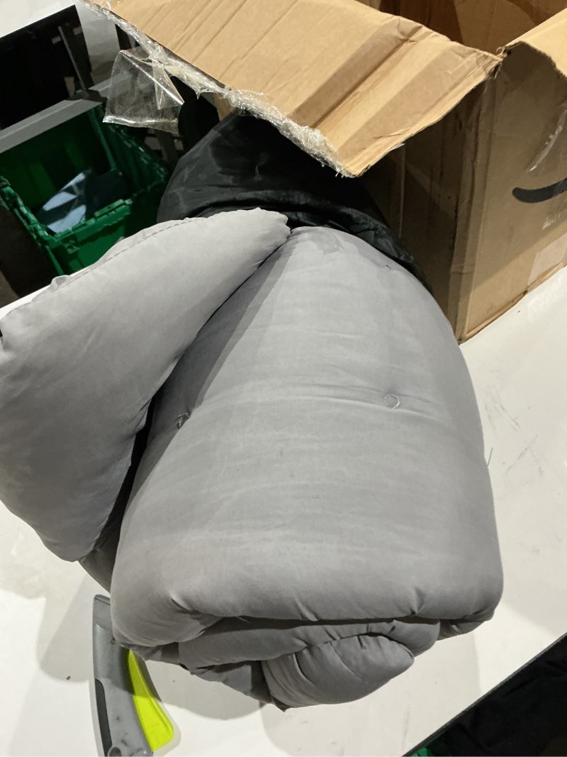 Condition photo showing As Is for d&d futon furniture premium  size gray cotton