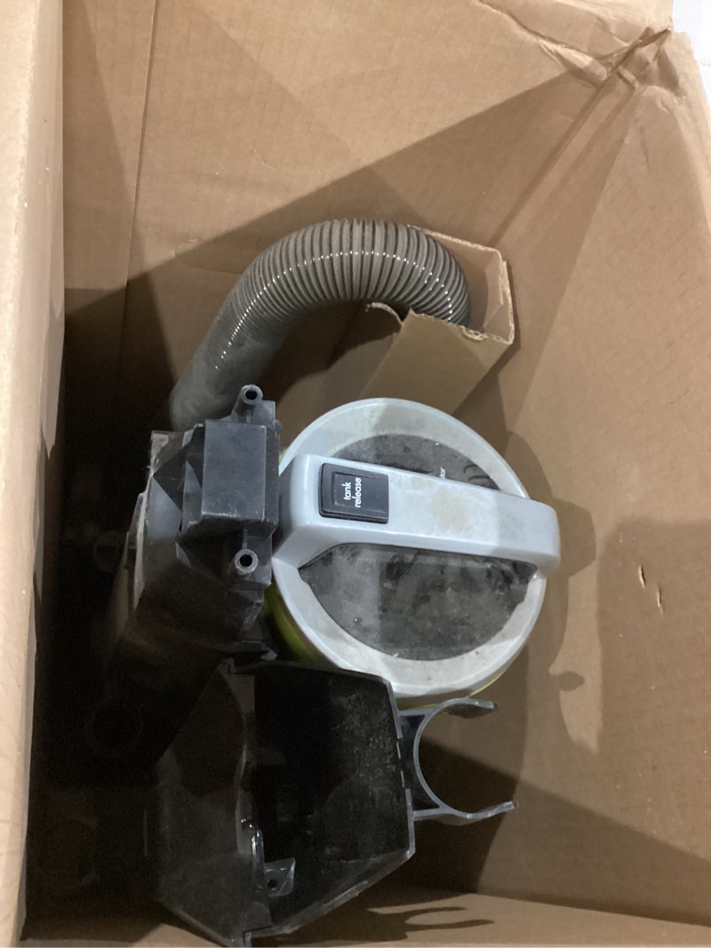 Condition photo showing As Is for bissell cleanview swivel pet upright bagless vacuum, automatic cord rewind, powerful pet hair pickup, specialized tools, large dirt tank, teal