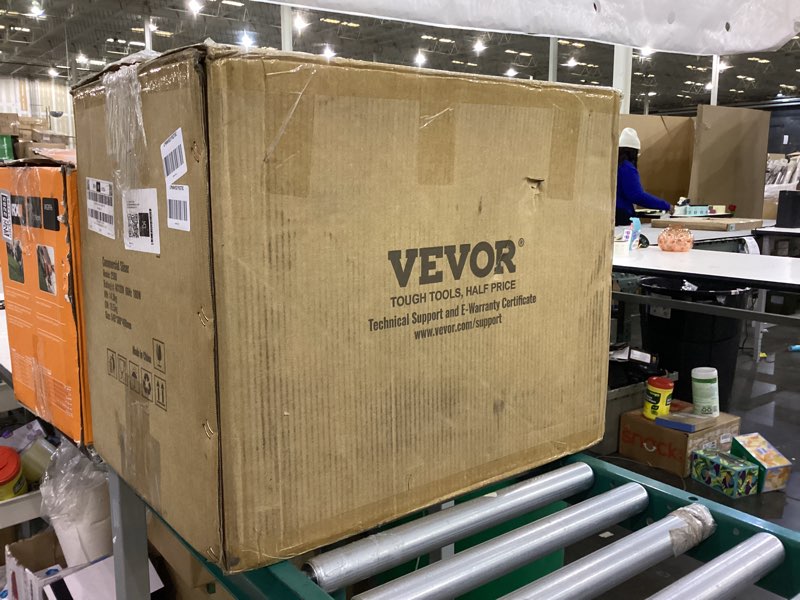 Condition photo showing As Is for VEVOR Commercial Meat Slicer, 10 inch Electric Deli Food Slicer, 180W Cutter with a Premium 65Mn Blade, 0-0.4 inch Adjustable Thickness, Food Slicer Machine for Meat Vegetables Hard Bread Cheese 10IN-180W