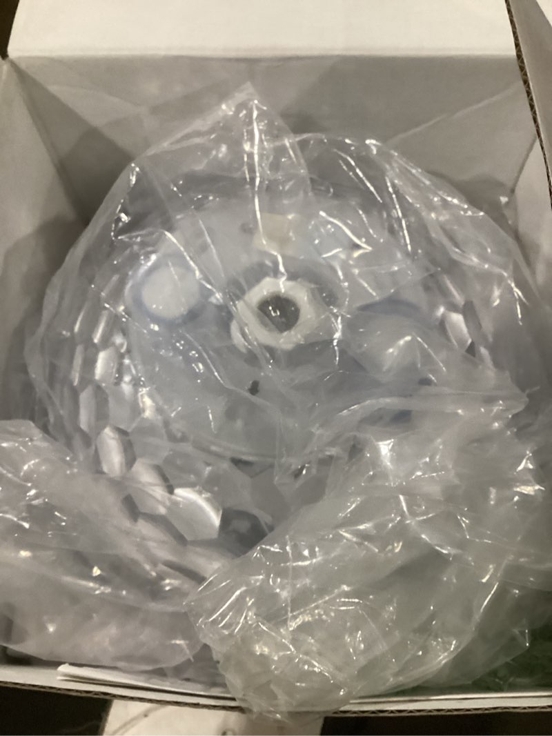 Condition photo showing As Is for 8000mah rechargeable pool fountain with lights,2026 floating pool fountain for above ground pool water fountain pump with anchor, swimming pool fountain floating pump for pool pond-white