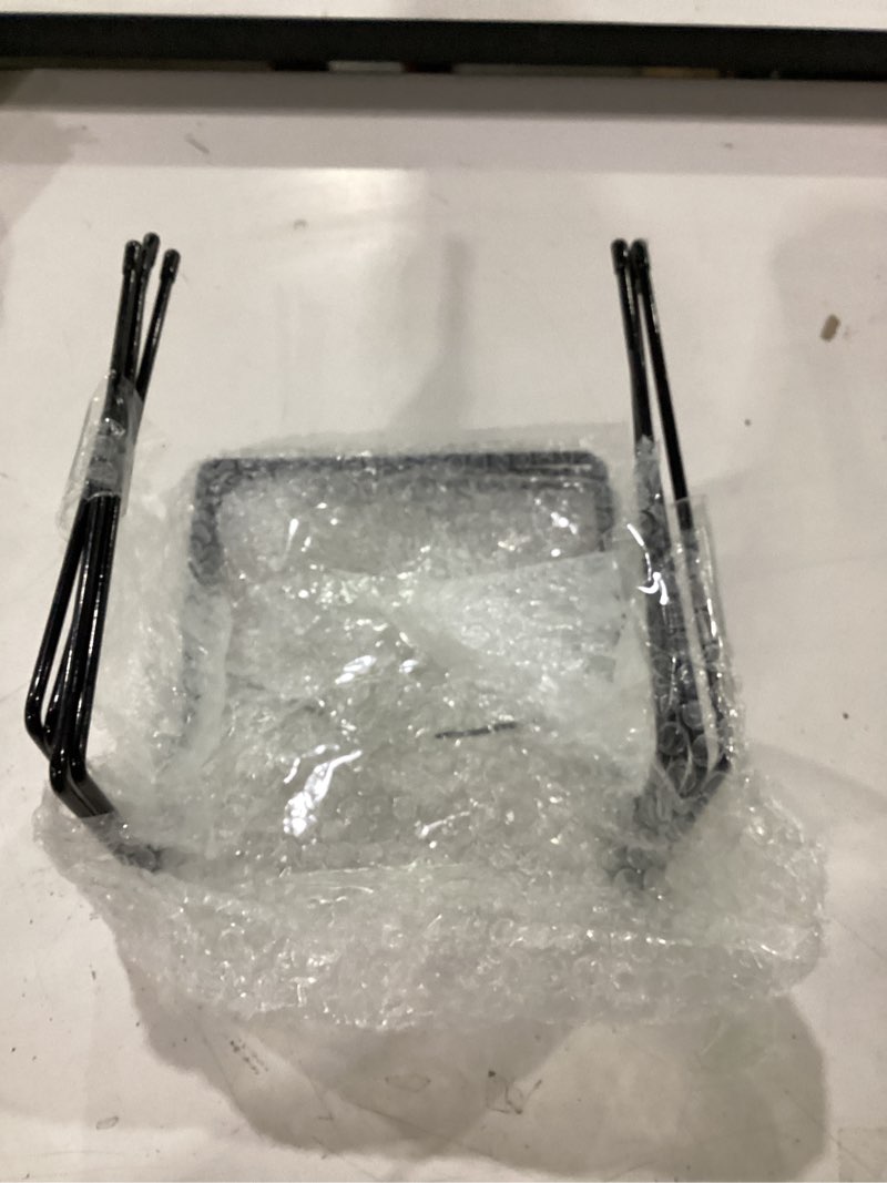 Condition photo showing Good Condition for 4 pcs black metal pizza stands pizza rack serving tray holder pizza-pan stands food platter tray and display rack for serving, restaurant, catering, 9 "l×8 "w × 6.5 "h
