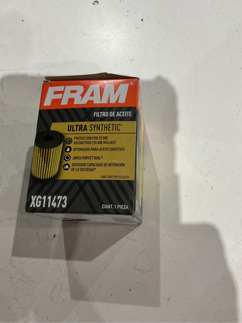 Condition photo showing Good Condition for fram  filtro de aceite  ultra synthetic  protección por s200  klometros de 100 millast  optimizado para aceite sintetico  junta perfect su  superior capacidad de