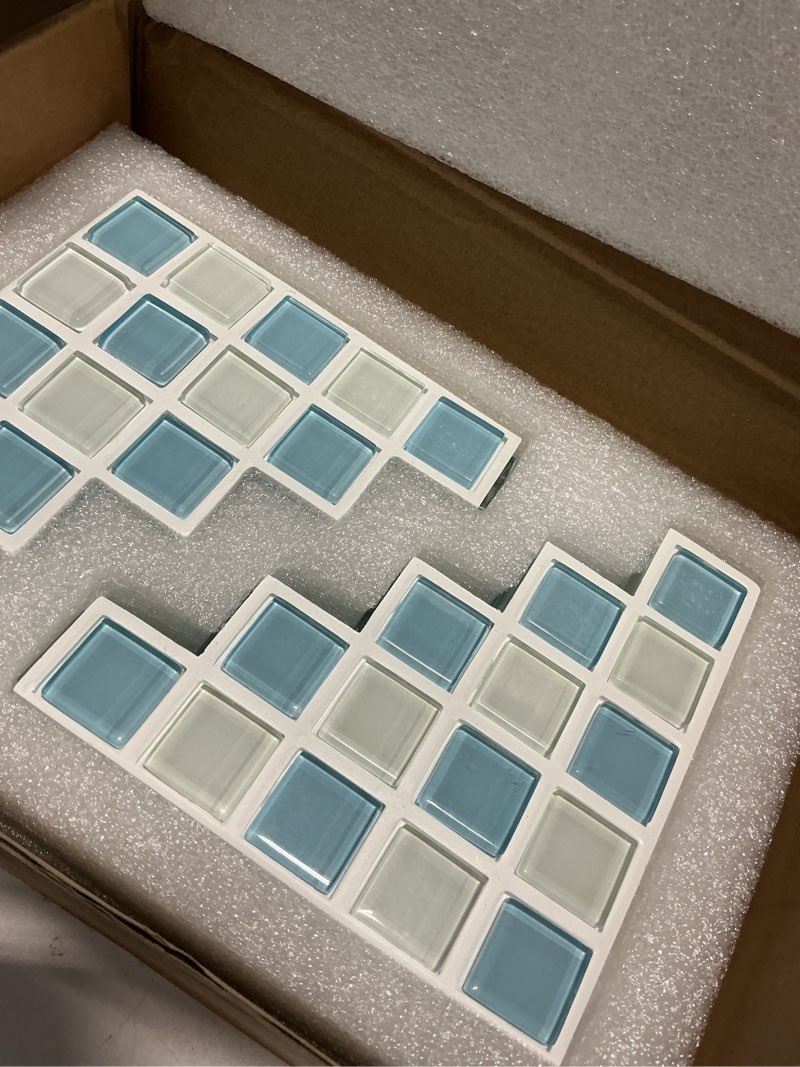 Condition photo showing Good Condition for Decorative Bookends for Shelves - Stair Book Ends for Heavy Books - Unique Book Stopper & Holder for Shelves - Modern Home Decor Aesthetic Bookshelf Decor (Light Blue & White)