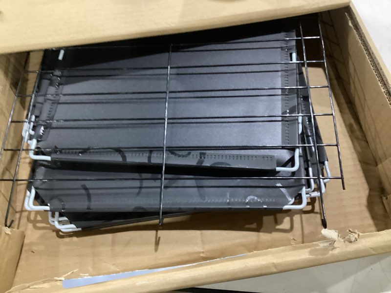 Condition photo showing Good Condition for fdw 24-inch dog crate for small dogs, double door folding metal wire pet kennel with divider panel & leak-proof plastic tray, black black 24 inch double door