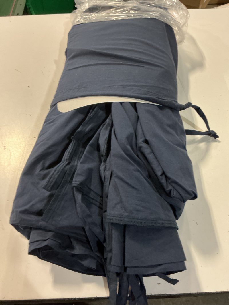 Condition photo showing Good Condition for organic crisp percale duvet cover, king/cal king, navy
