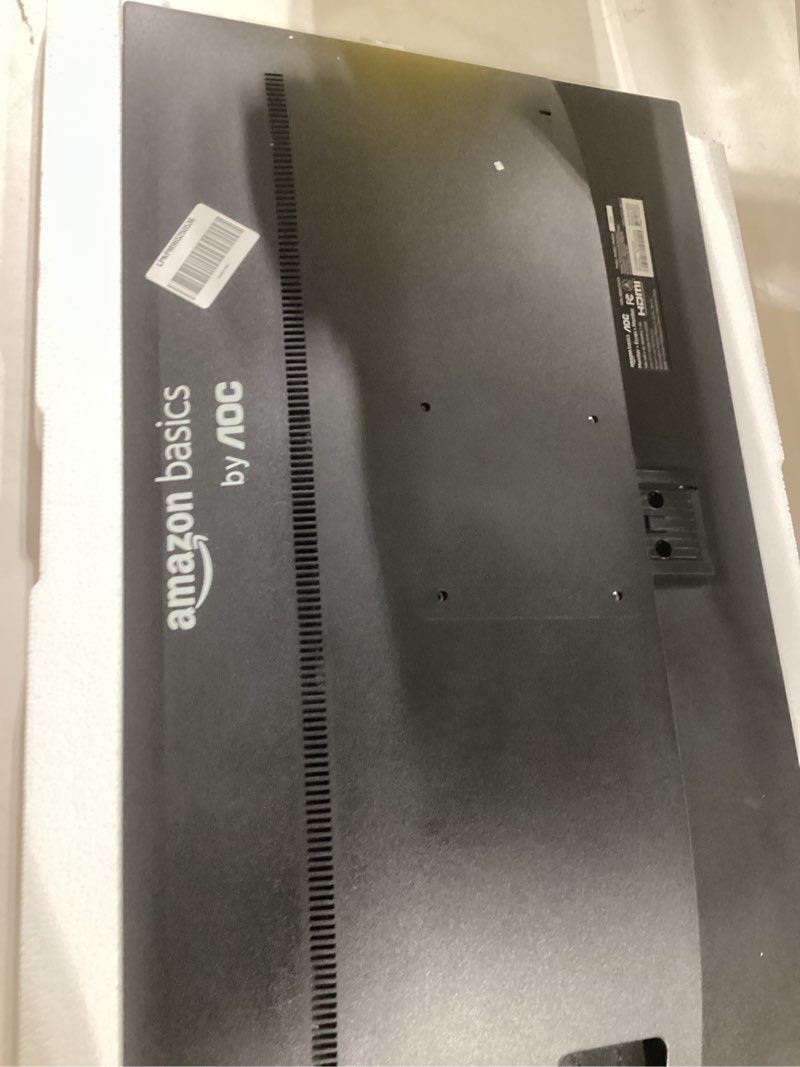 AS IS NOT TESTED NO POWER CABLE Amazon Basics IPS Monitor 75 Hz Powered with AOC Technology FHD 1080P HDMI, Display Port and VGA Inp