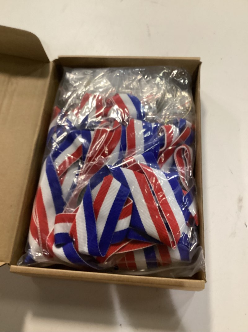 Condition photo showing New/Like New for Quelay 30 Pcs 2'' Award Medals Bulk Gold Winner Medals with Neck Ribbons Metal Trophy Award Prize Gift for Tournaments, Competitions, Party, Kids and Adults Writing