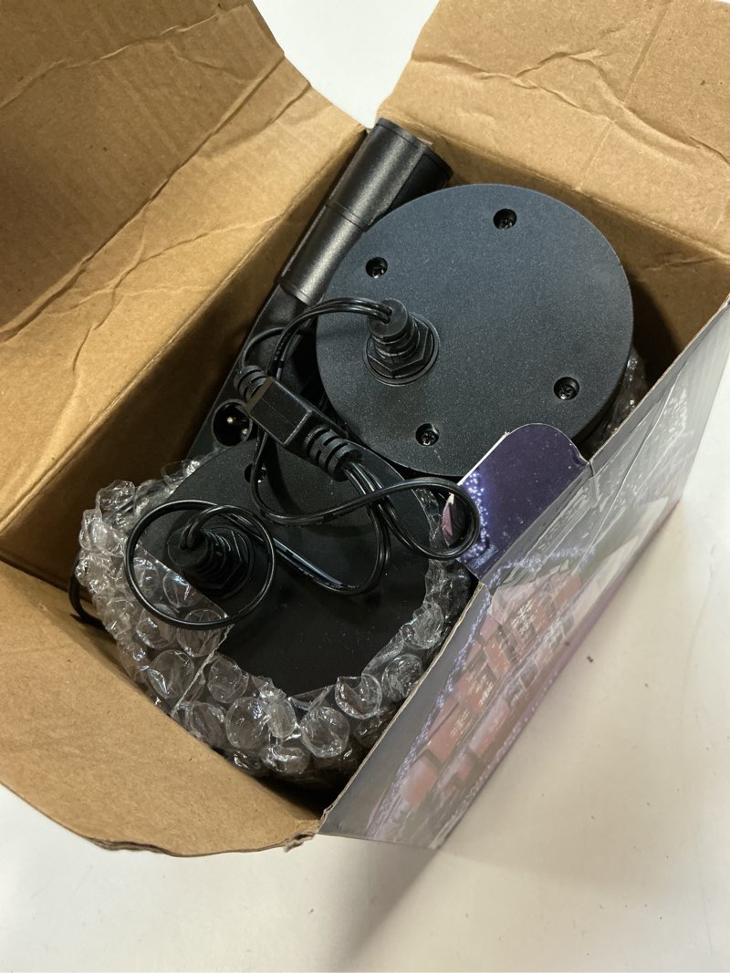 Condition photo showing As Is for 2025 MuliVid Christmas Projector Lights Outdoor, Double Head Snowfall LED Lights Waterproof, Outdoor Christmas Snowflake Projector Light for Xmas Holiday Party, Patio, Garden Decoration