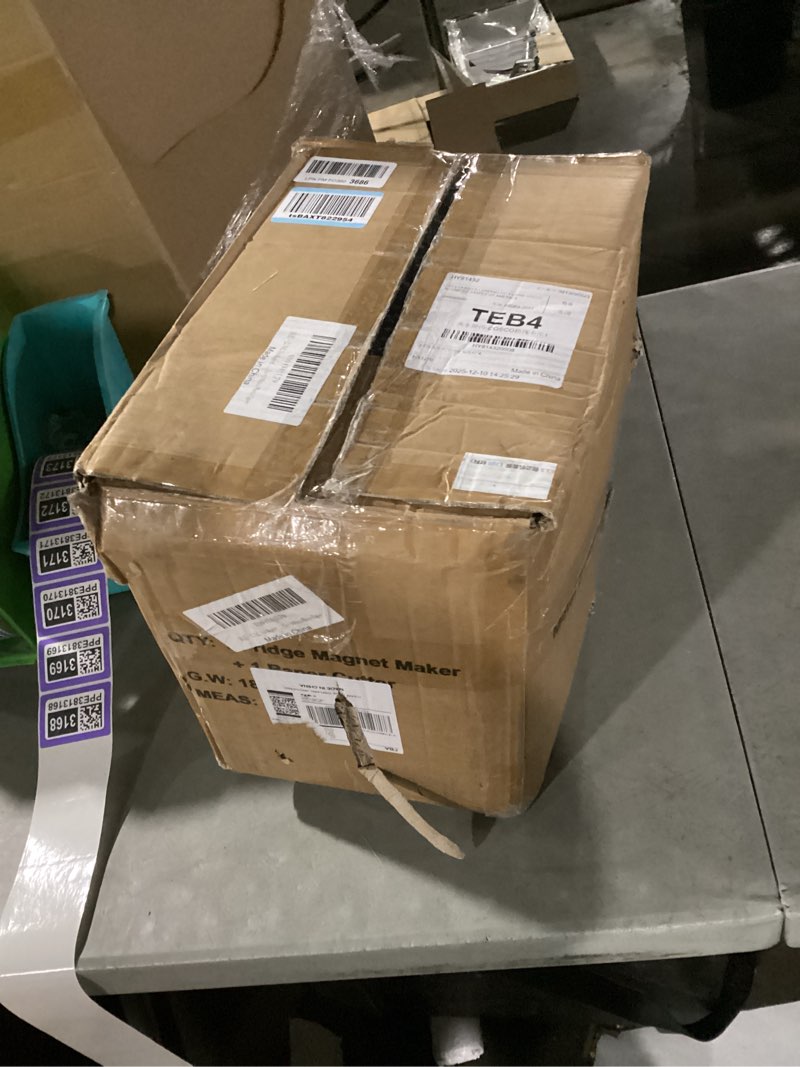 Condition photo showing As Is for 2.5x2.5in Magnet Maker Machine Press Square, 63.5x63.5mm DIY Photo Refrigerator Sticker Magnet Press