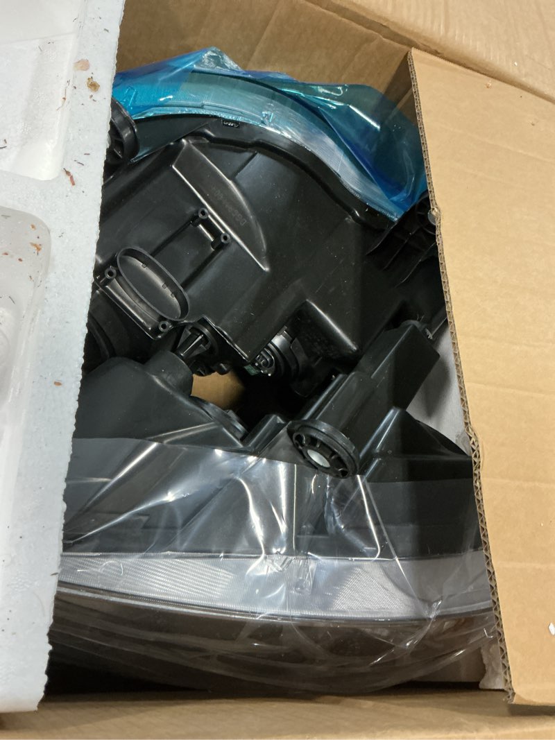 Condition photo showing Good Condition for headlights assembly for 2011-2020 dodge grand caravan, for 2008-2016 chrysler town country headlamp replacement passenger and driver side clear lens i chrome housing i amber reflector oe replacement