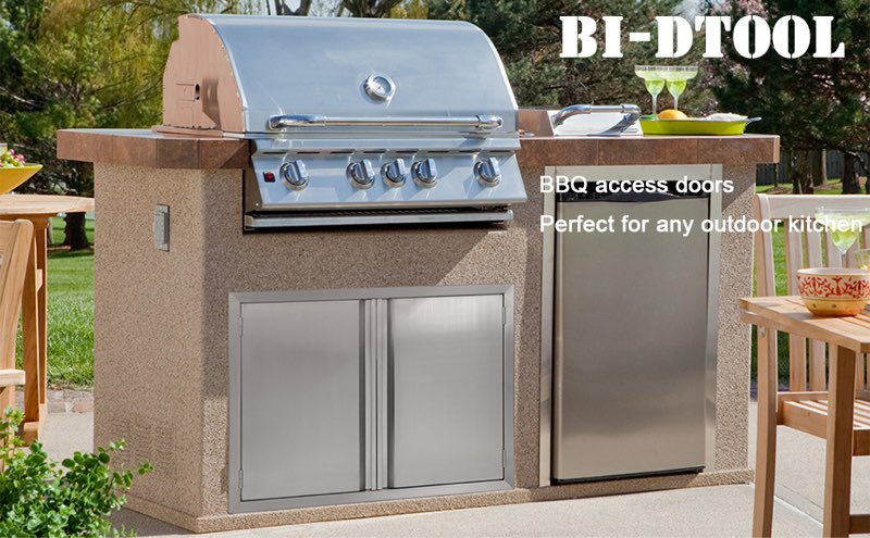 Outdoor Kitchen Doors, BBQ Access Door. 