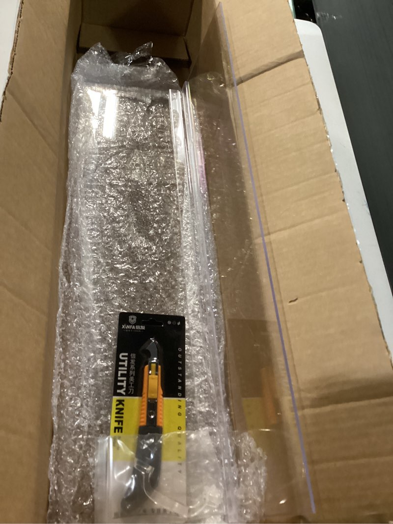 Condition photo showing Good Condition for Sieral Aquarium Polycarbonate Canopy Set 23.07 x 11.69 x 0.12 Inch for 15/20H/55 Gallon Without Center Brace Aquariums Cover Fish Tank Lid with a Hook Knife, Clear Clear 24 x 12 Inch