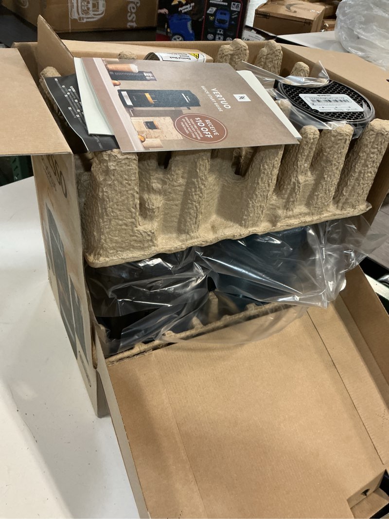 Condition photo showing New/Like New for nespresso vertuo plus deluxe coffee and espresso maker by de'longhi, matte black with aeroccino milk frother machine + frother matte black