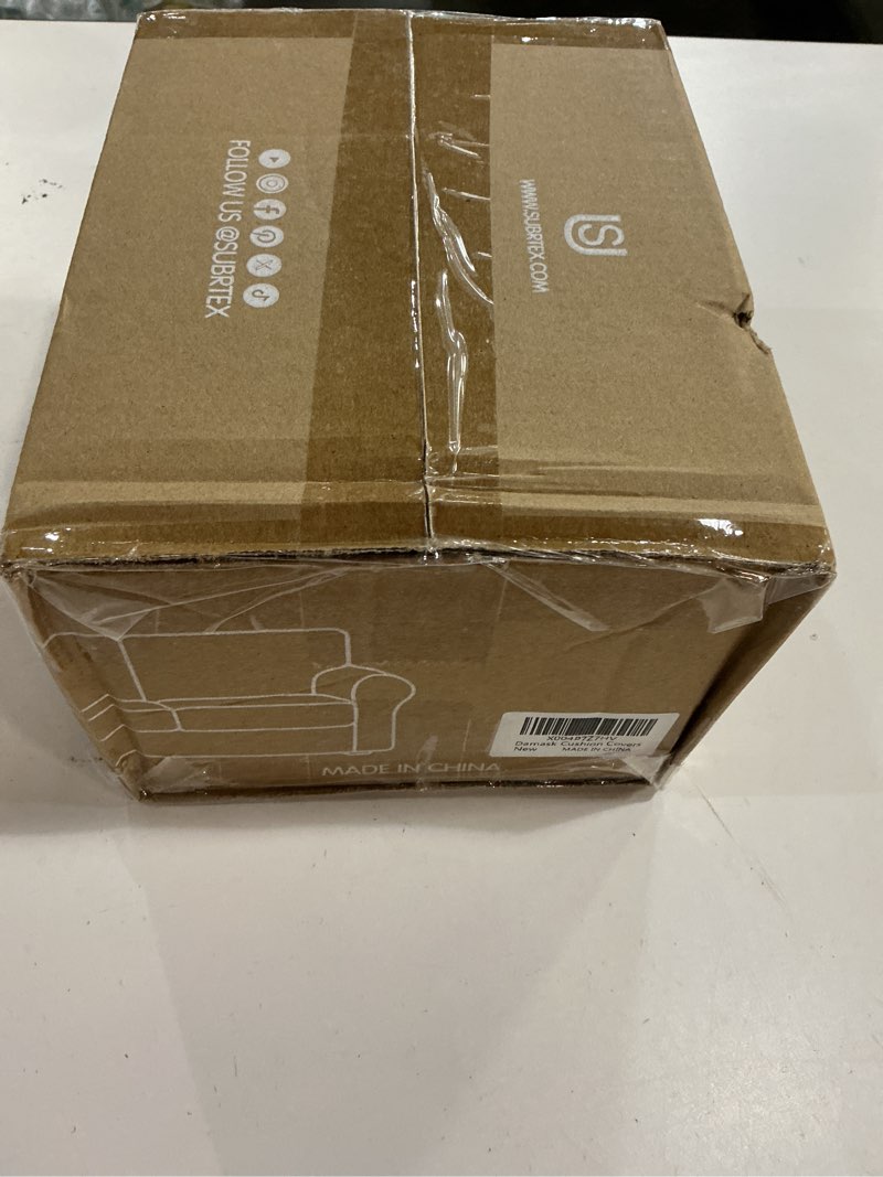 Condition photo showing New/Like New for Hokway Couch Cushion Covers Jacquard Damask Stretch Sofa Seat Covers Decorative Couch Covers Small (3 Pieces) Jacquard-khaki