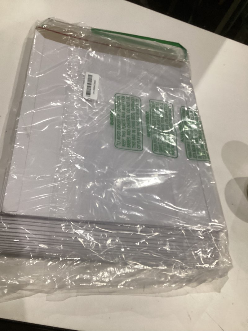 Condition photo showing Good Condition for 25 pack 12.75x15 inch rigid mailer self seal photo document mailers stay flat white cardboard envelopes white photography mailers for cd, photos, document 12.75x15"(25pack)